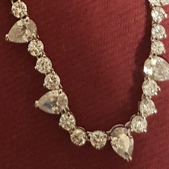 925 Sterling Silver CZ Necklace